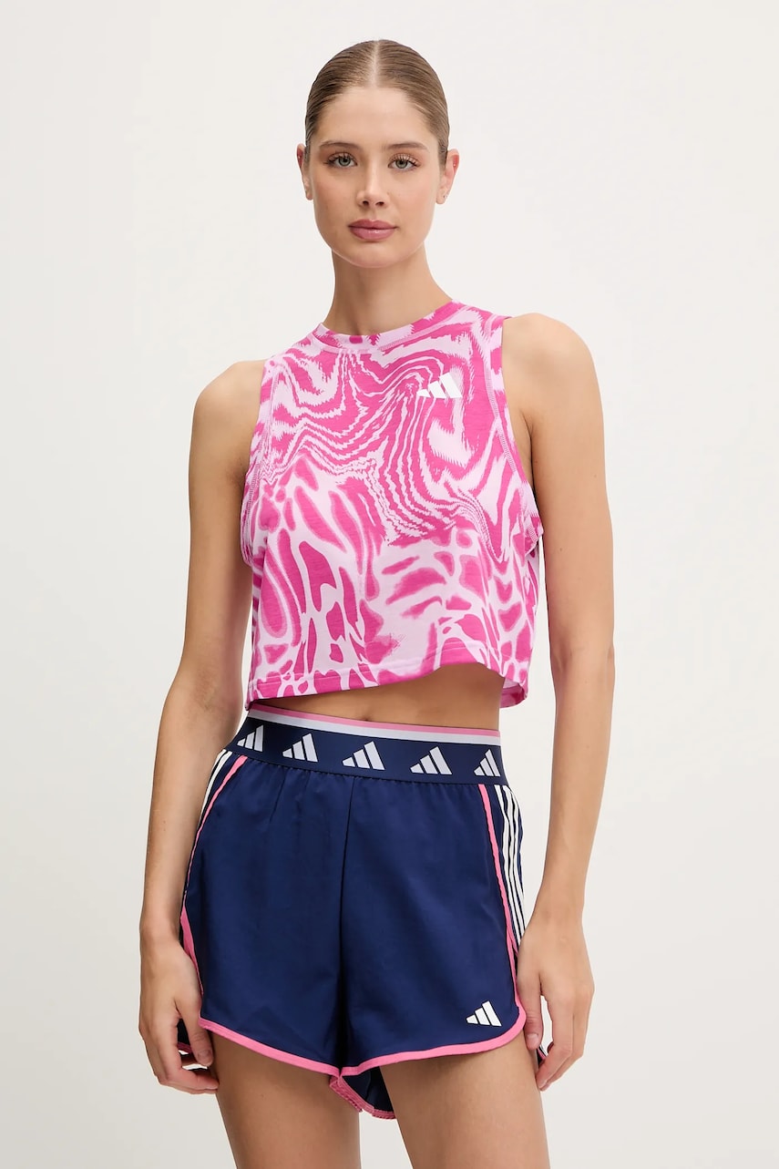 adidas Performance top de antrenament Train Essentials culoarea roz, JC6650