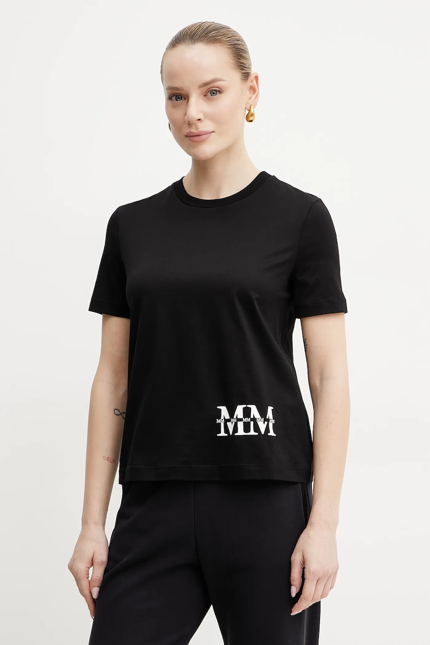 MM tricou din bumbac femei, culoarea negru, 2516941038600 MM tricou din bumbac femei, culoarea negru, 2516941038600