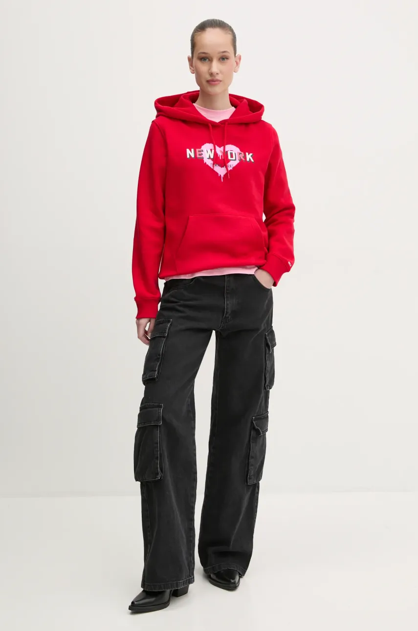 Хлопковая футболка Tommy Jeans женская цвет розовый DW0DW21769 Хлопковая футболка Tommy Jeans женская цвет розовый DW0DW21769