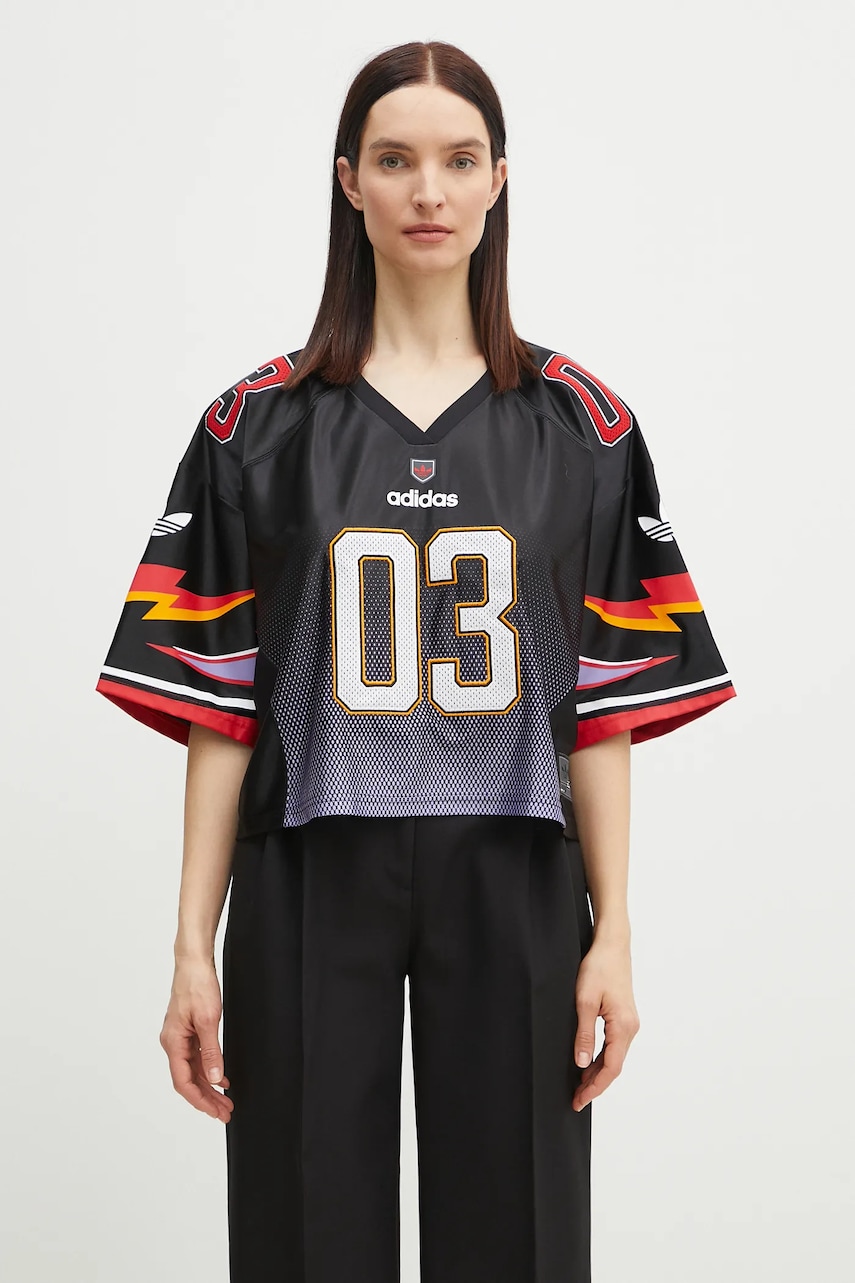 adidas Originals tricou SS JERSEY femei, culoarea negru, JX9217