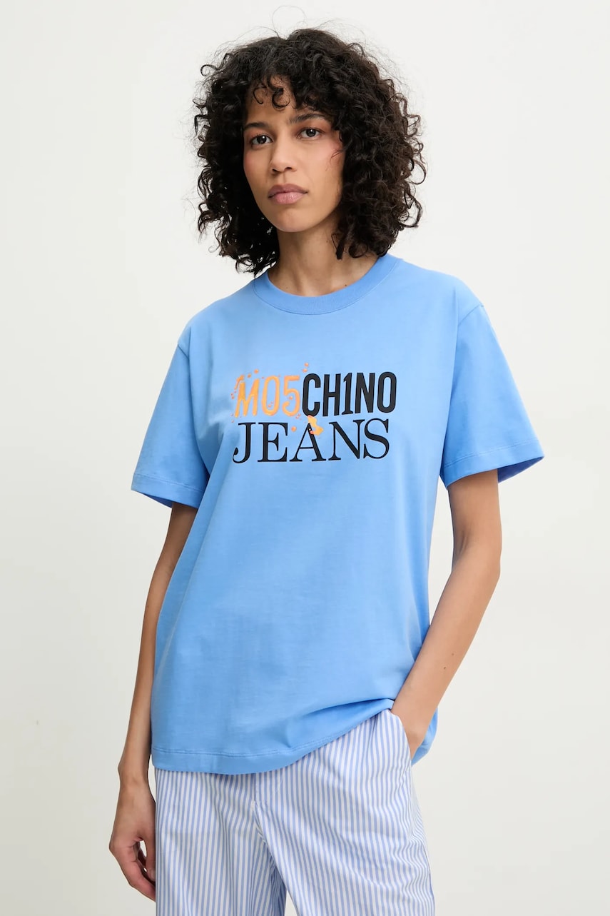Moschino Jeans tricou din bumbac femei, 0712 3732