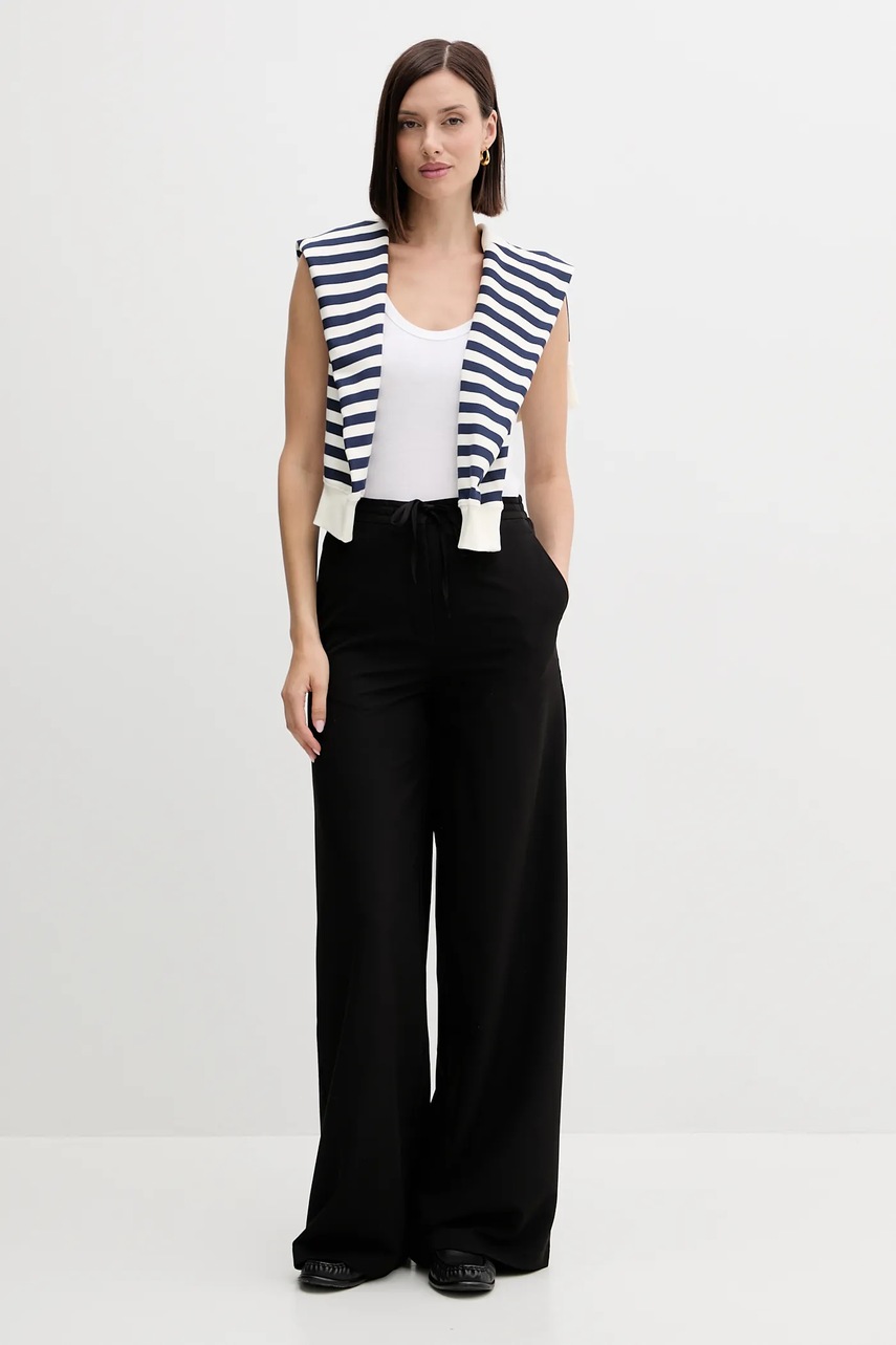 Хлопковый топ United Colors of Benetton цвет серый 3GA2DH010