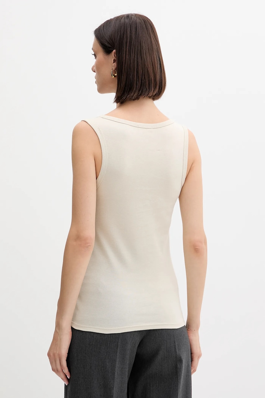 Хлопковый топ United Colors of Benetton цвет серый 3GA2DH010 Хлопковый топ United Colors of Benetton цвет серый 3GA2DH010