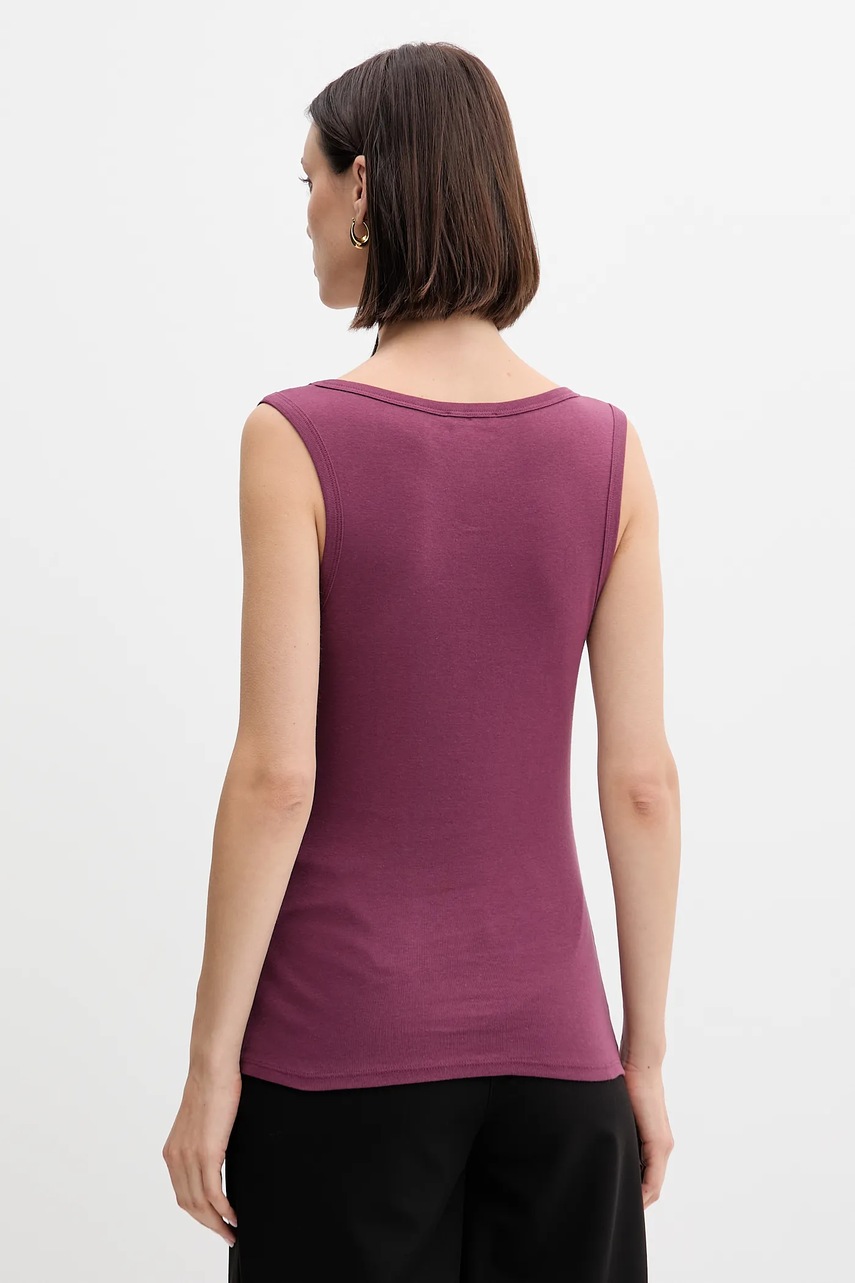 Хлопковый топ United Colors of Benetton цвет серый 3GA2DH010