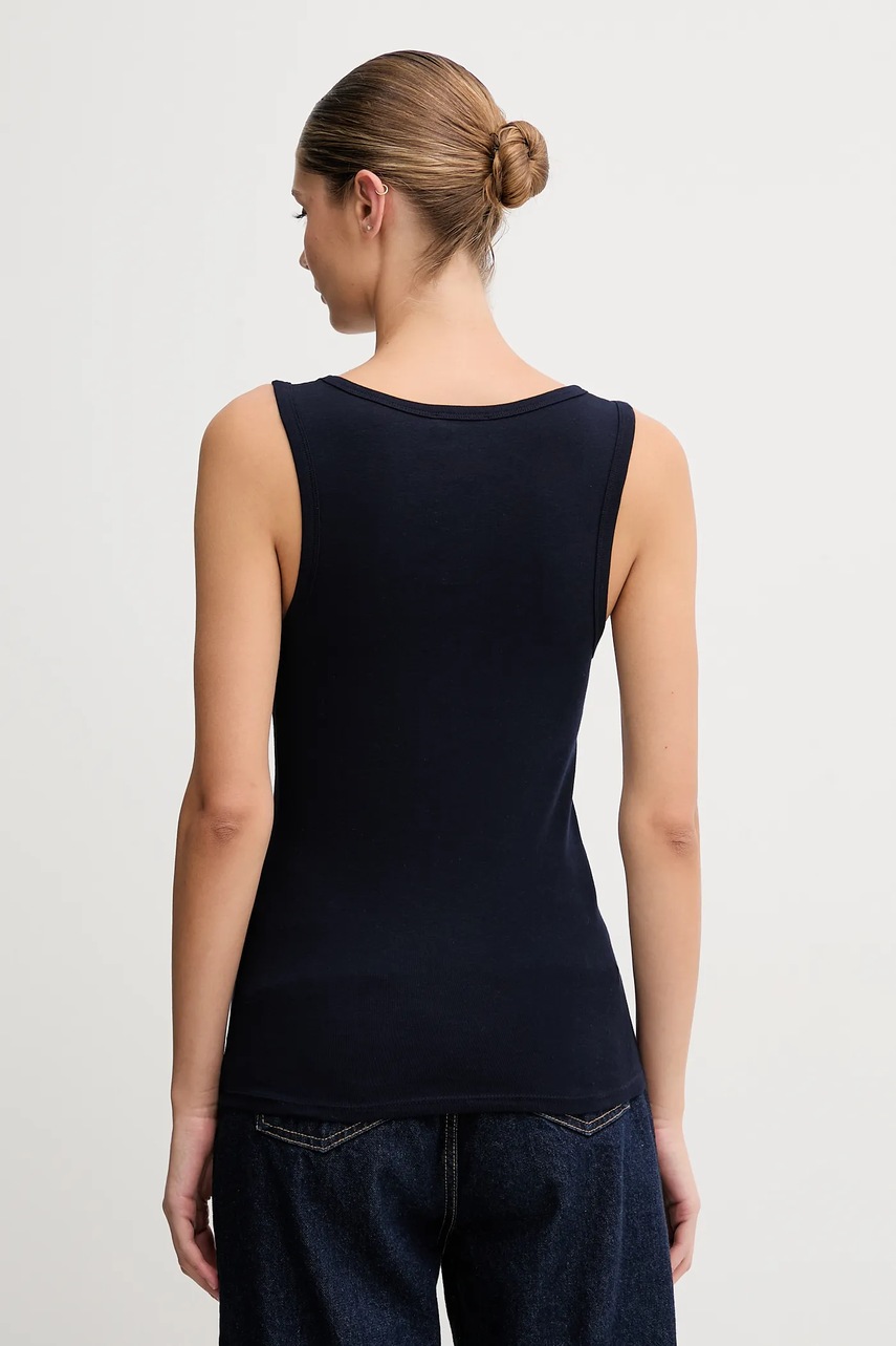 Хлопковый топ United Colors of Benetton цвет серый 3GA2DH010