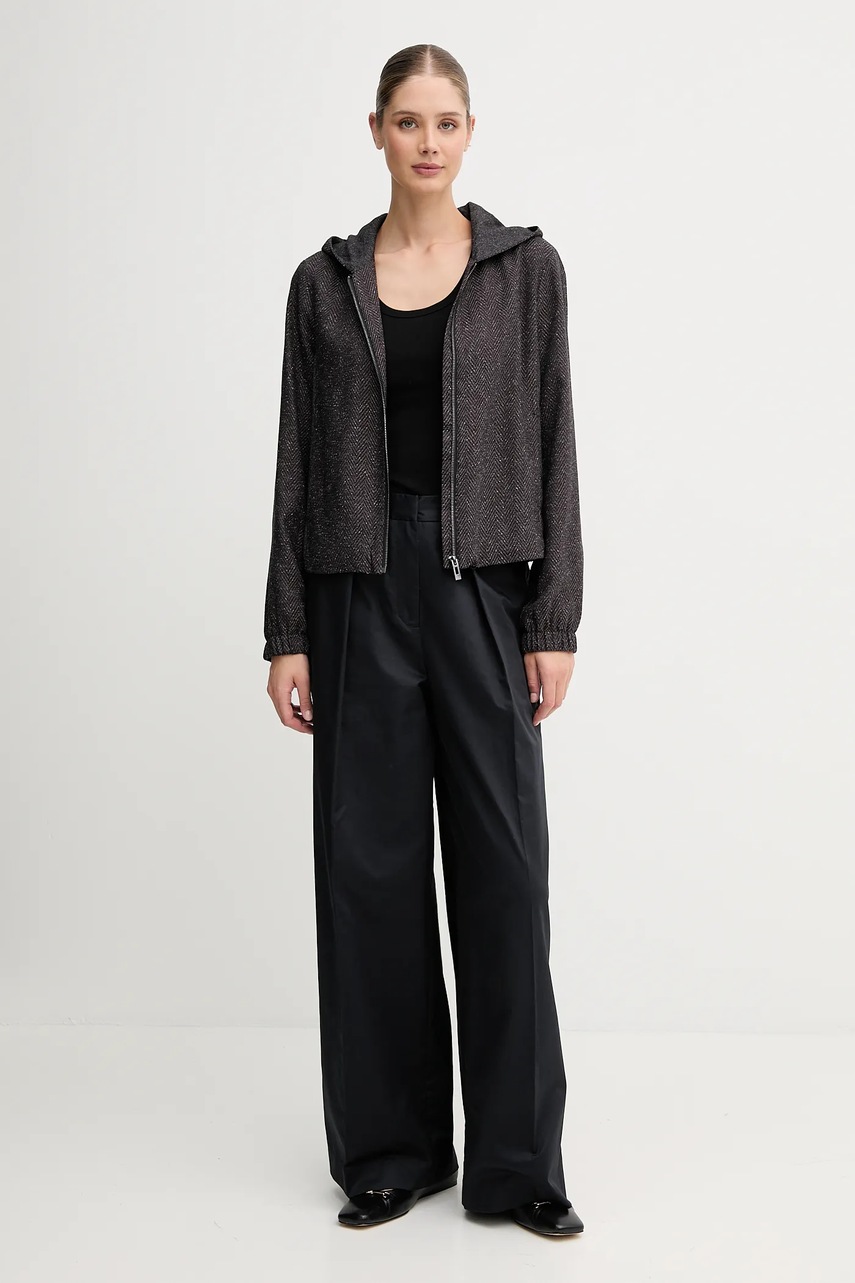 Хлопковый топ United Colors of Benetton цвет серый 3GA2DH010