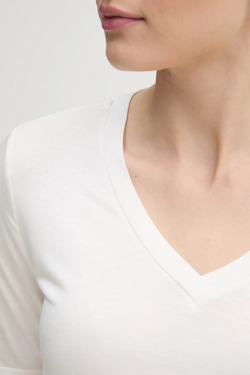 Μπλουζάκι United Colors of Benetton χρώμα: μπεζ, 3Z12D401G φωτογραφία