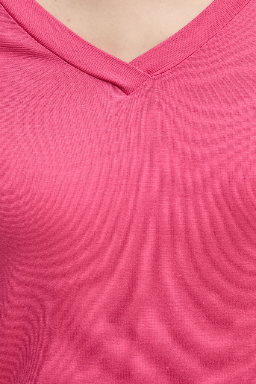 Μπλουζάκι United Colors of Benetton χρώμα: ροζ, 3Z12D401G φωτογραφία