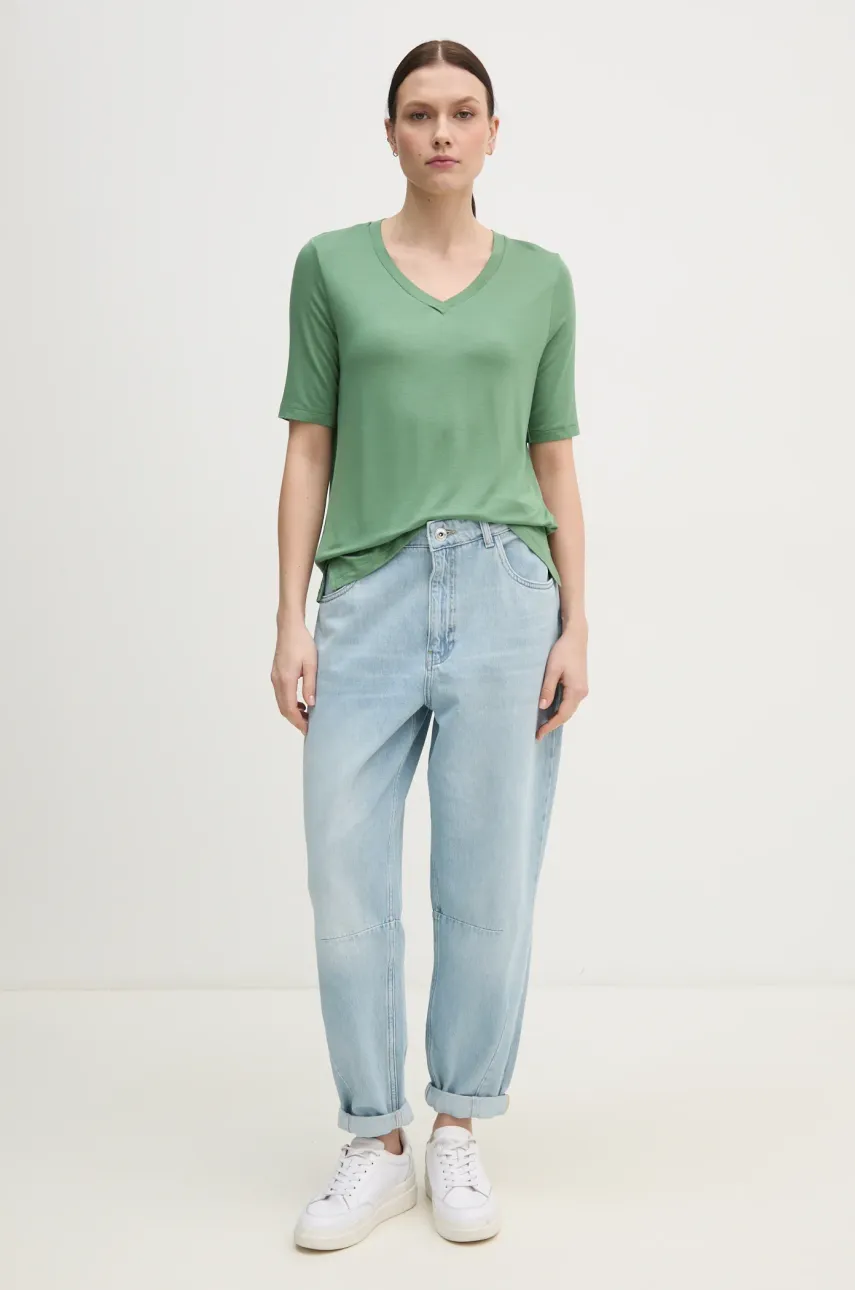 Футболка United Colors of Benetton женская цвет зелёный 3Z12D401G Футболка United Colors of Benetton женская цвет зелёный 3Z12D401G