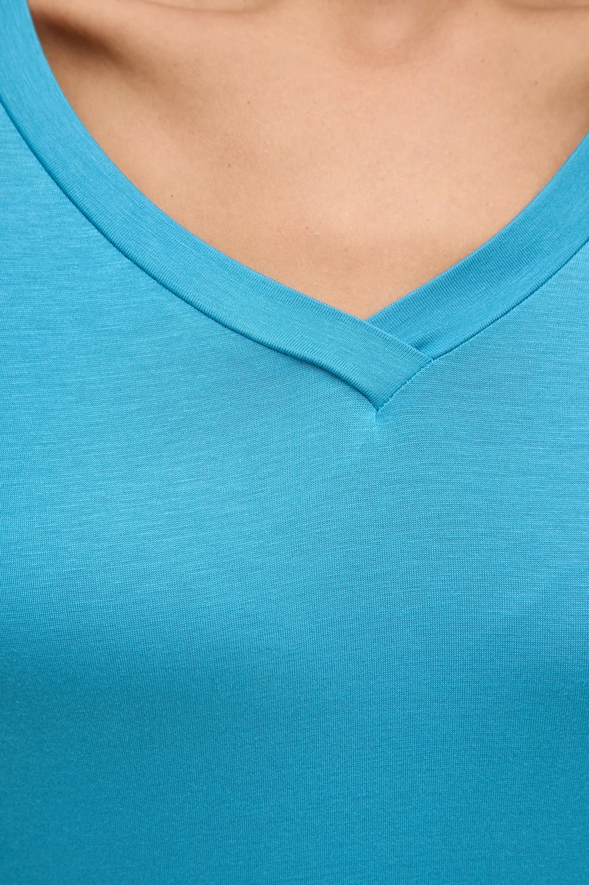 Μπλουζάκι United Colors of Benetton χρώμα: μπλε, 3Z12D401G φωτογραφία