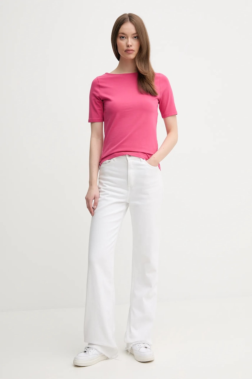Футболка United Colors of Benetton цвет розовый 3FJHD109K Футболка United Colors of Benetton цвет розовый 3FJHD109K