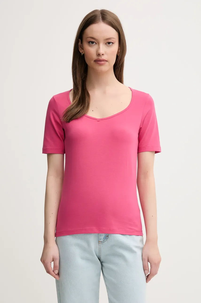 United Colors of Benetton tricou culoarea roz, 3FJHD401P