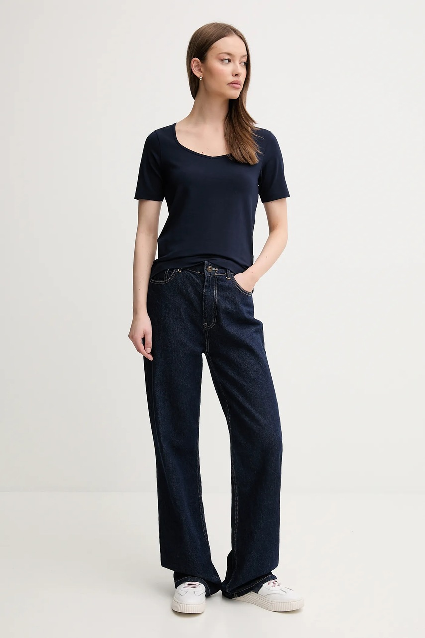 Футболка United Colors of Benetton цвет синий 3FJHD401P Футболка United Colors of Benetton цвет синий 3FJHD401P