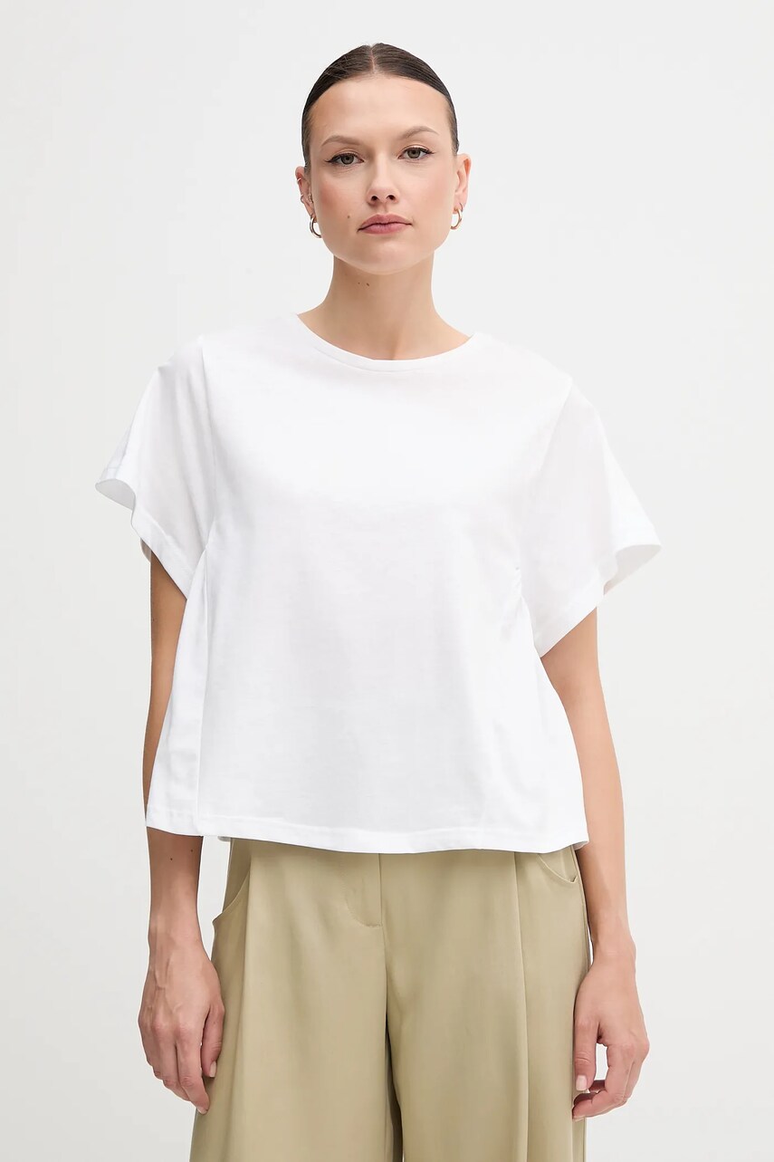 United Colors of Benetton tricou din bumbac culoarea alb, 3U53D109U