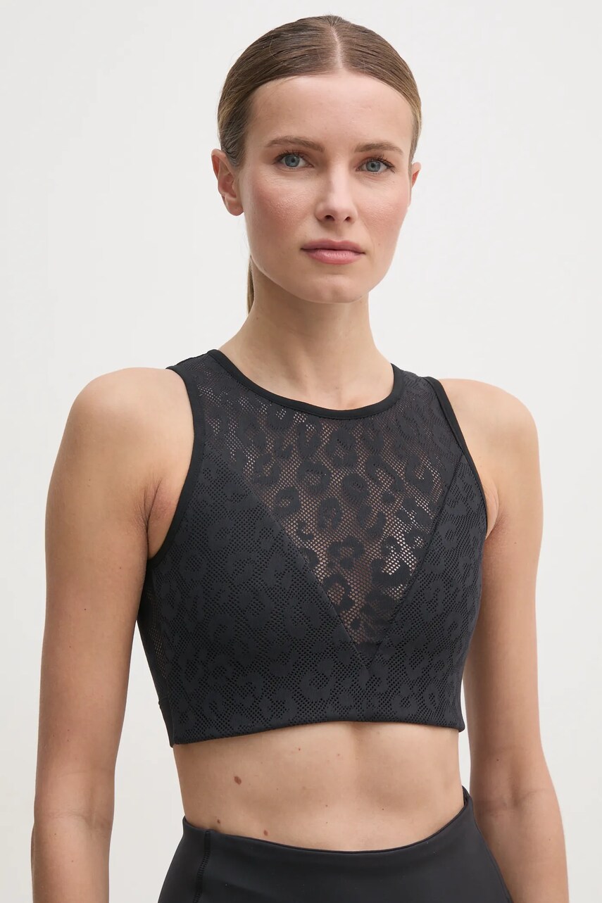 Reebok top de antrenament culoarea negru, 100214344