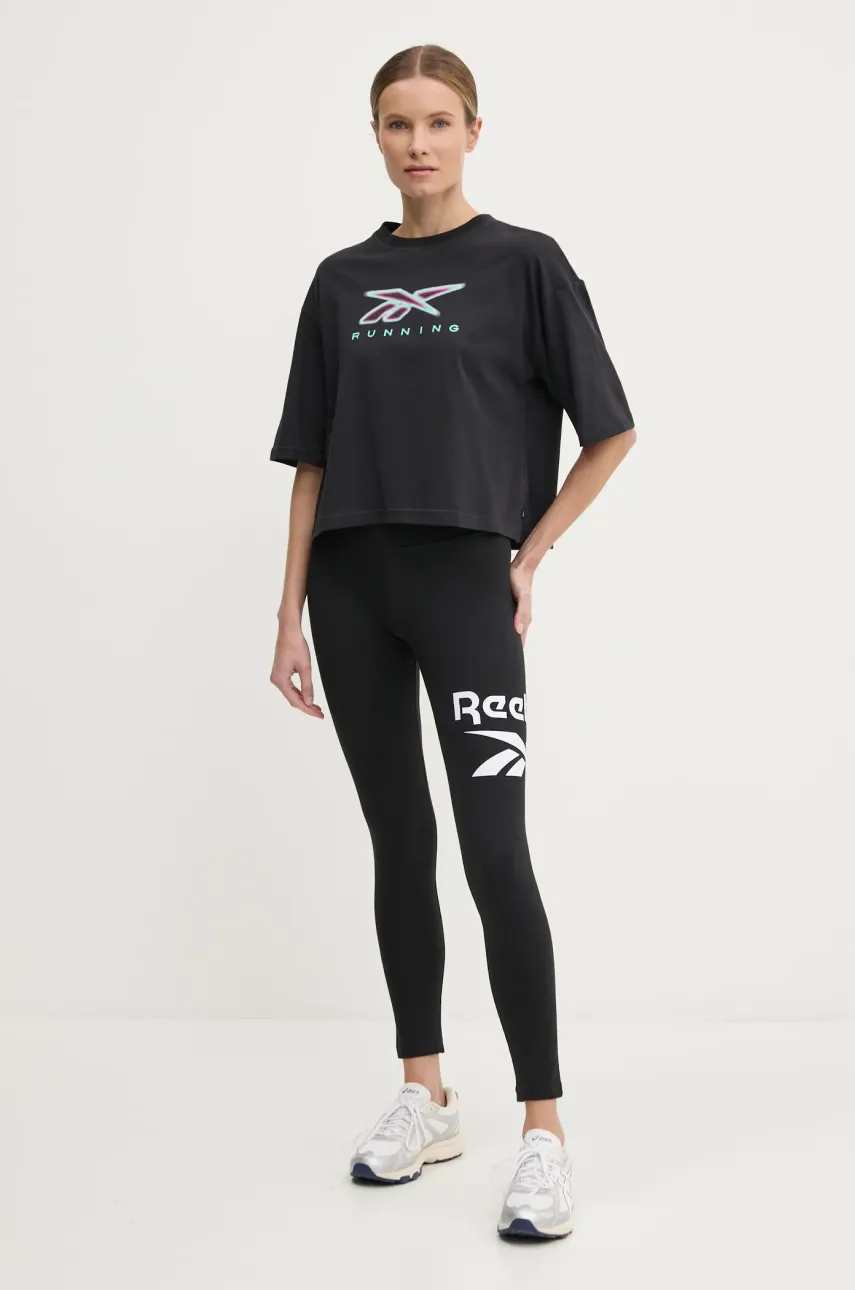 Хлопковая футболка Reebok Classic женская цвет чёрный 100218832 Хлопковая футболка Reebok Classic женская цвет чёрный 100218832