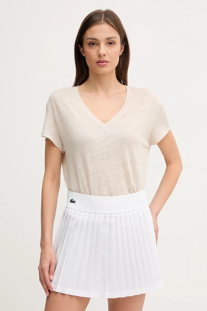 United Colors of Benetton tricou de in culoarea bej, 37UJD401Q