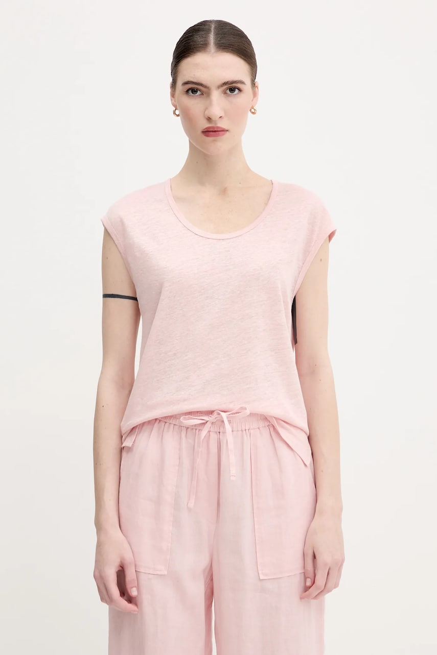 United Colors of Benetton tricou de in culoarea roz, 37UJE16B1