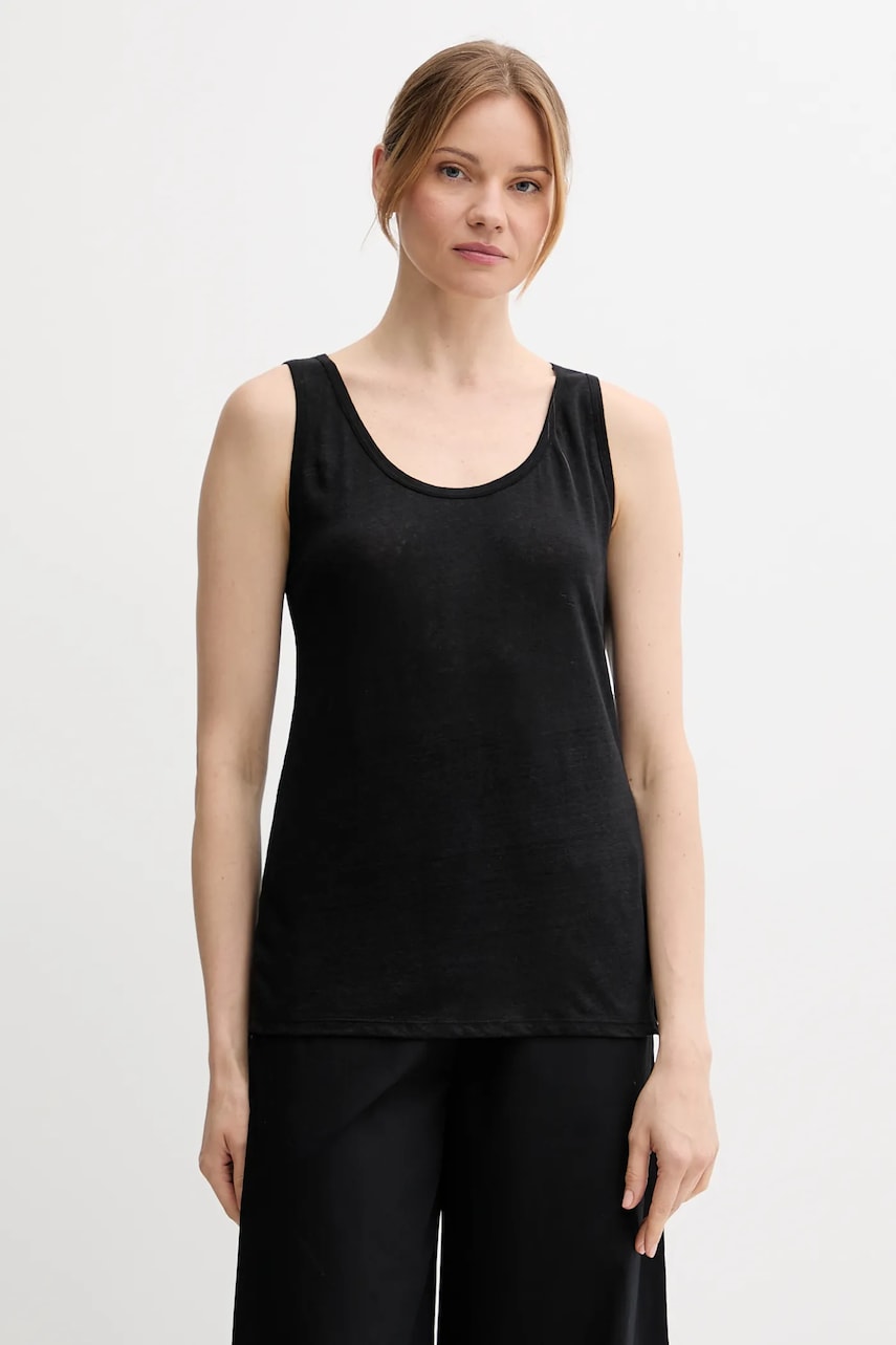United Colors of Benetton top de in culoarea negru, 37UJE8398