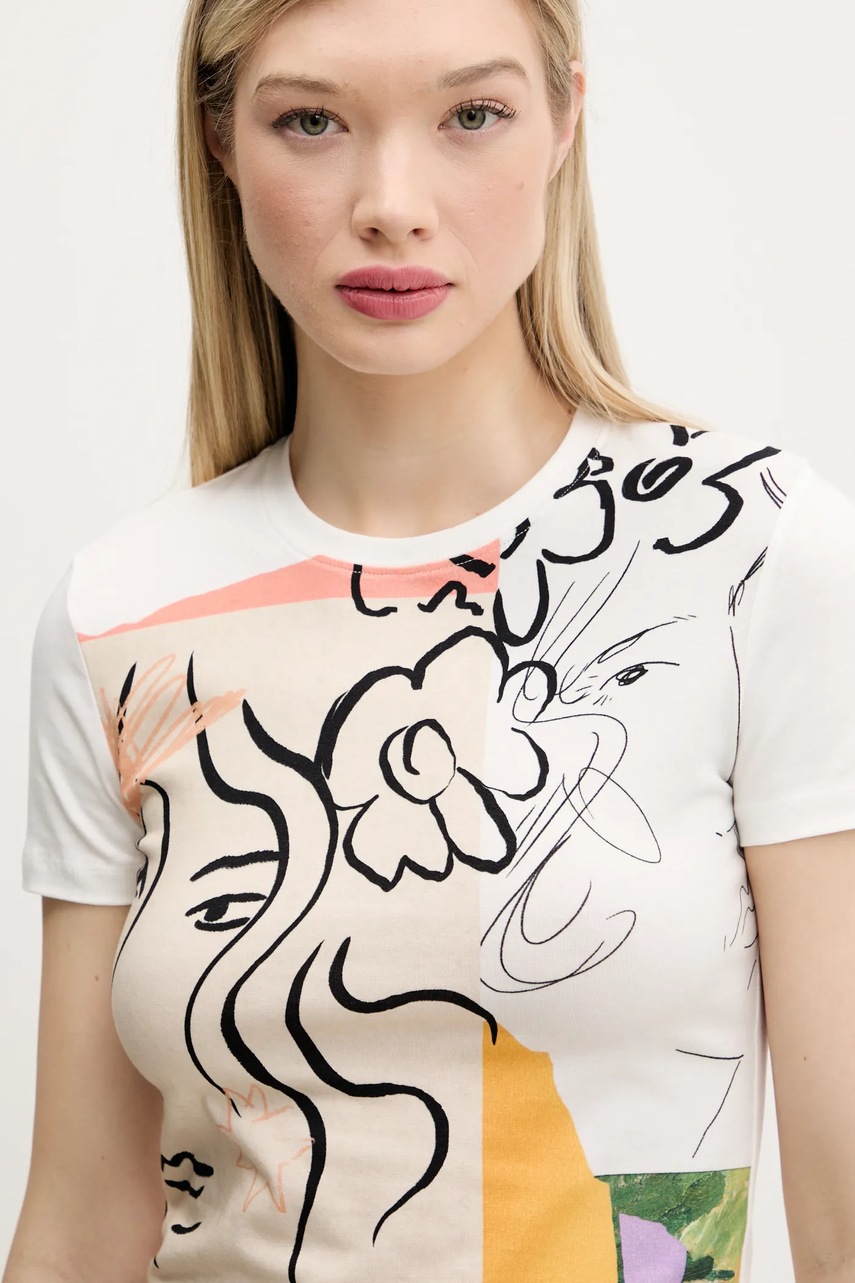 Tričko Desigual COLLECTION (obrázek 4)