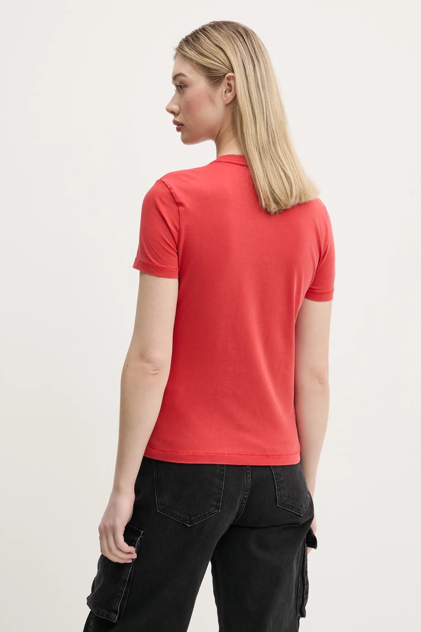 Desigual t-shirt LOVE DSGL női, piros, 25SWTK10 termék 2. képe