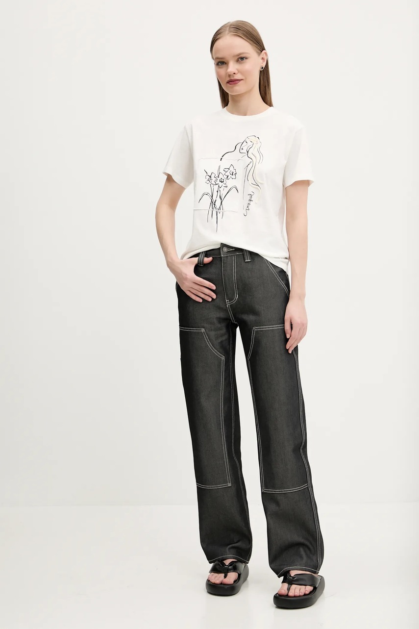 Bavlněné tričko Desigual PARAGUAY