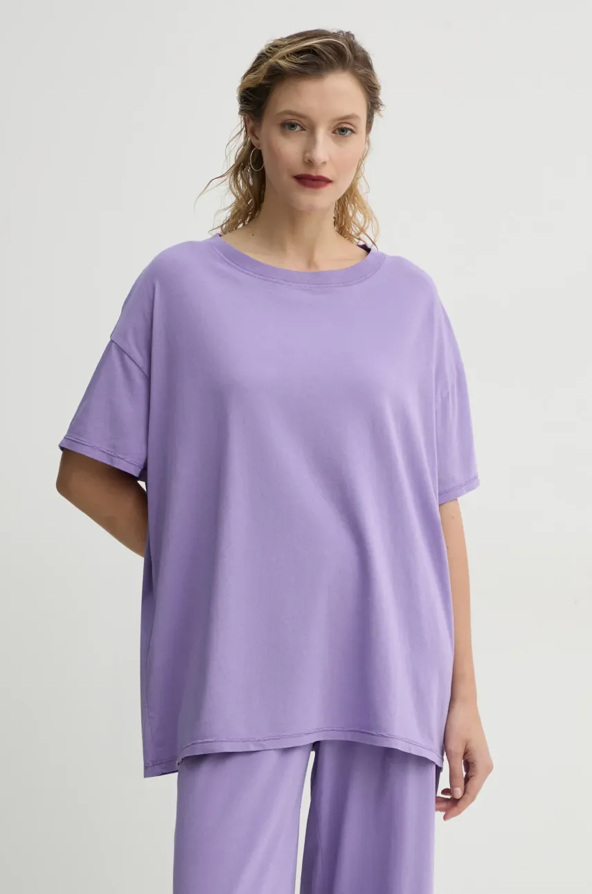 American Vintage tricou femei, culoarea violet, PYM02AE25