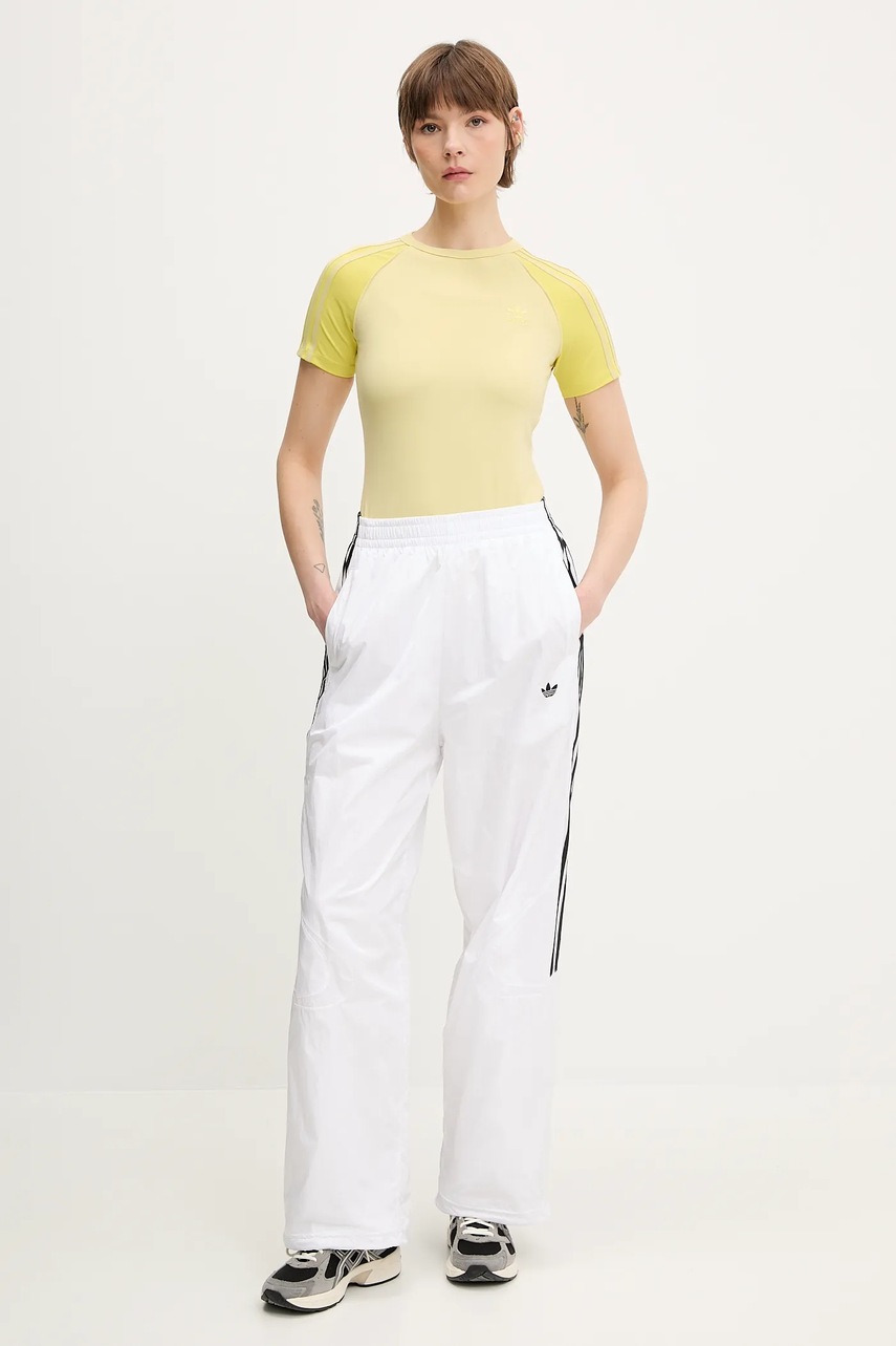 Футболка adidas Originals 3-Stripes цвет жёлтый JC6679 Футболка adidas Originals 3-Stripes цвет жёлтый JC6679