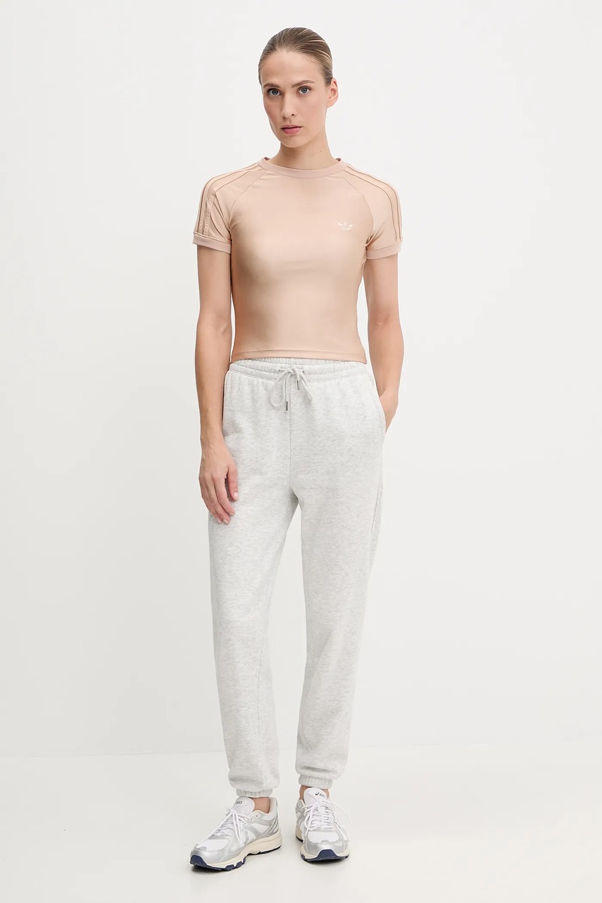 Футболка adidas Originals 3-Stripe Spandex цвет оранжевый JJ0909