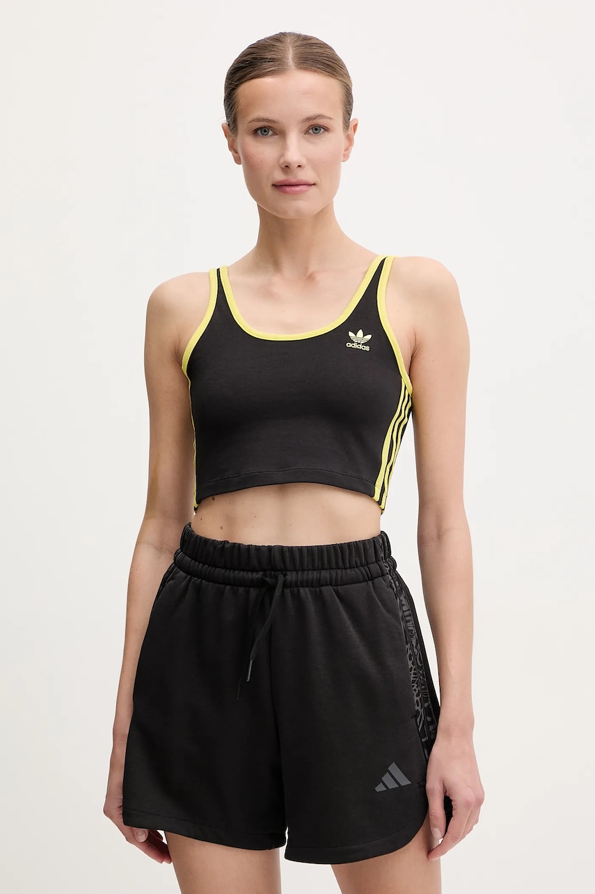 adidas Originals top 3-Stripes culoarea negru, JP2292