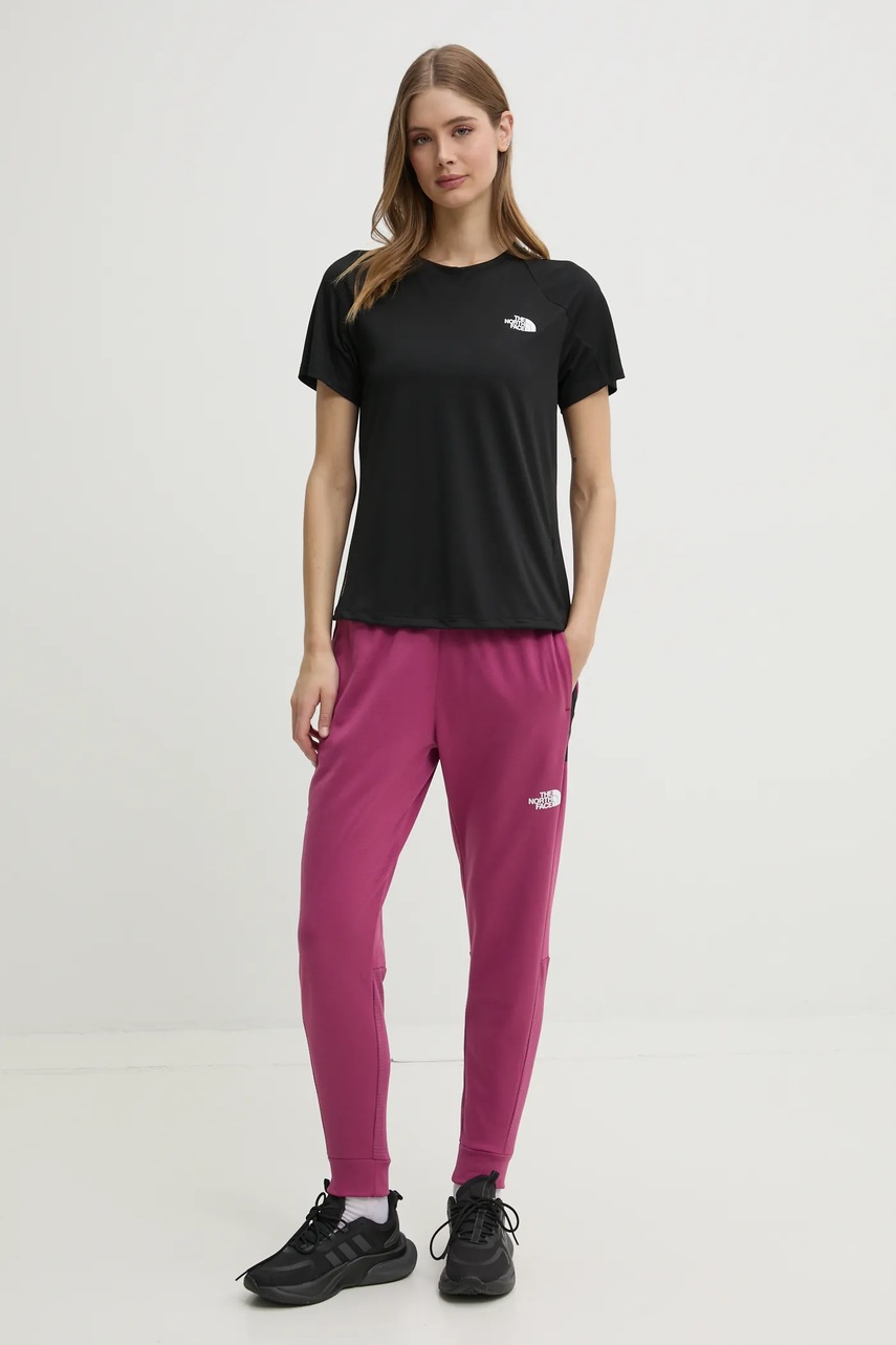 Αθλητικό μπλουζάκι The North Face Flex χρώμα: μαύρο, NF0A8BEWJK31 φωτογραφία