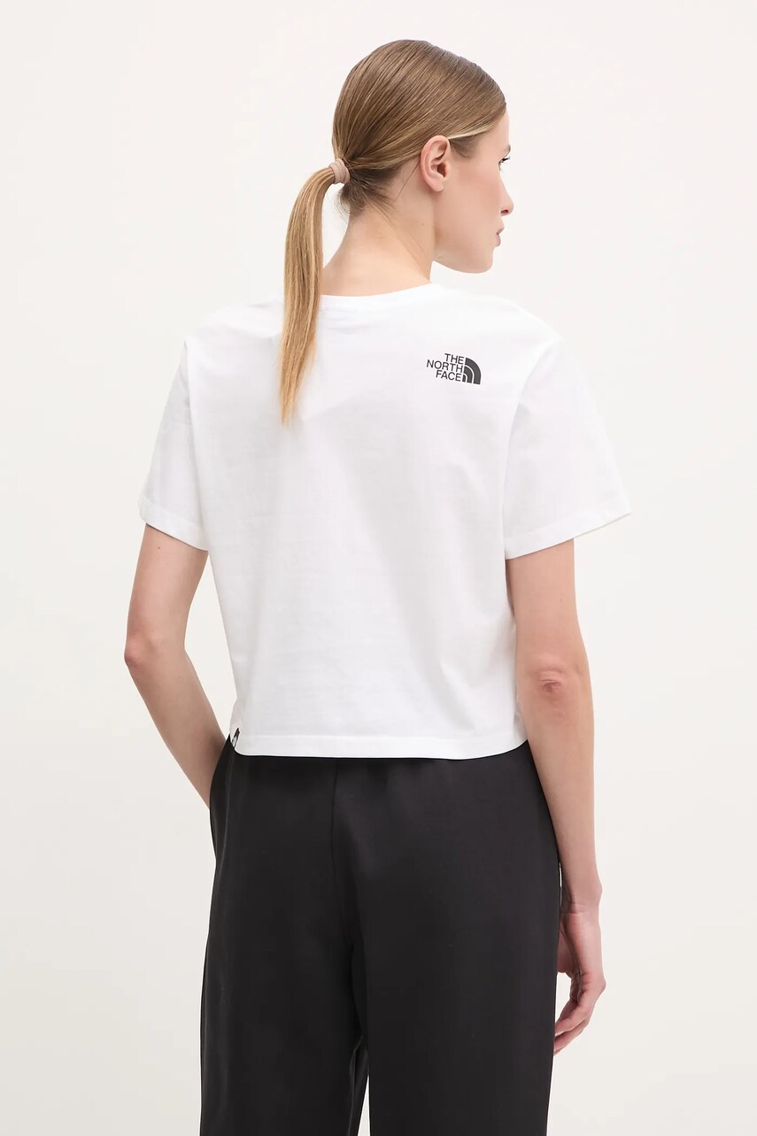 The North Face t-shirt Easy Relaxed női, fehér, NF0A8A6HFN41 termék 2. képe