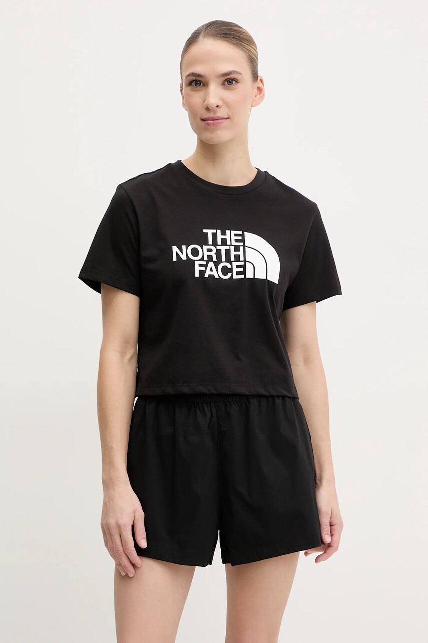 The North Face tricou Easy Relaxed femei, culoarea negru, NF0A8A6HJK31