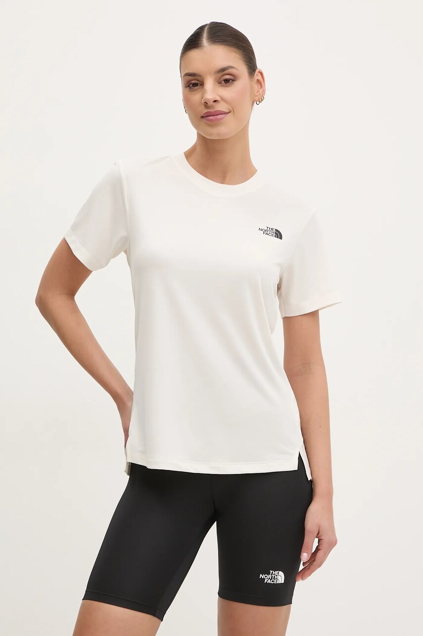 The North Face tricou sport Flex culoarea bej, NF0A8BRRQLI1