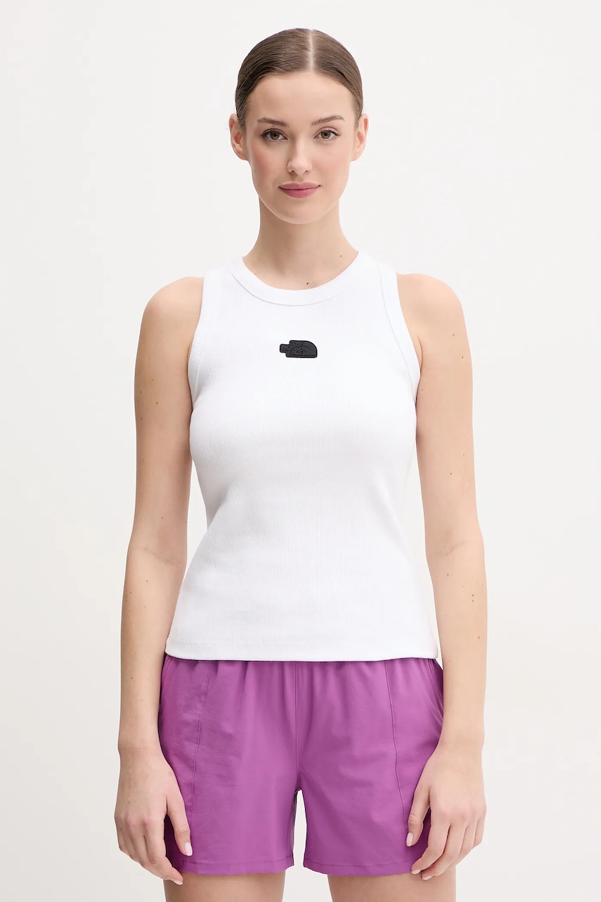 The North Face top culoarea alb, NF0A8BVTFN41