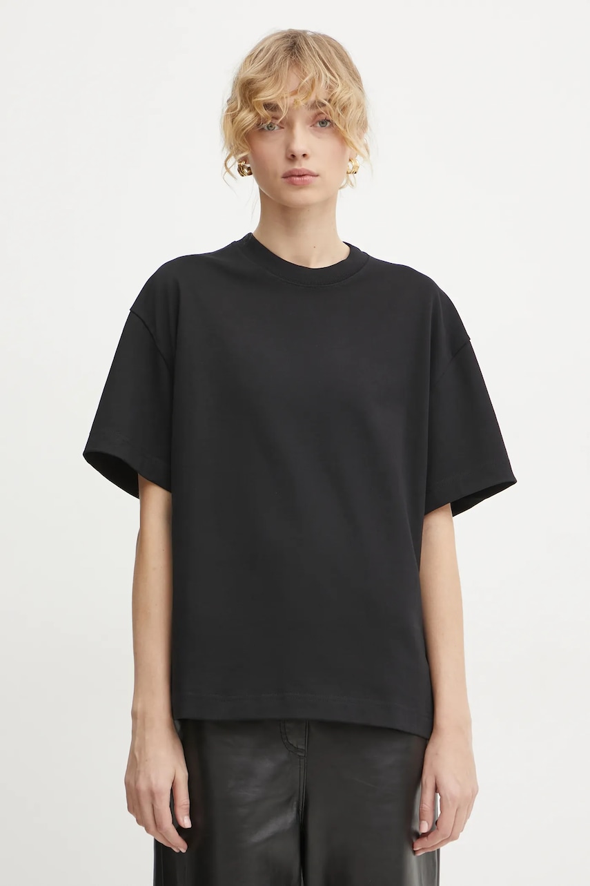 Filippa K tricou din bumbac femei, culoarea negru, 30648 Filippa K tricou din bumbac femei, culoarea negru, 30648