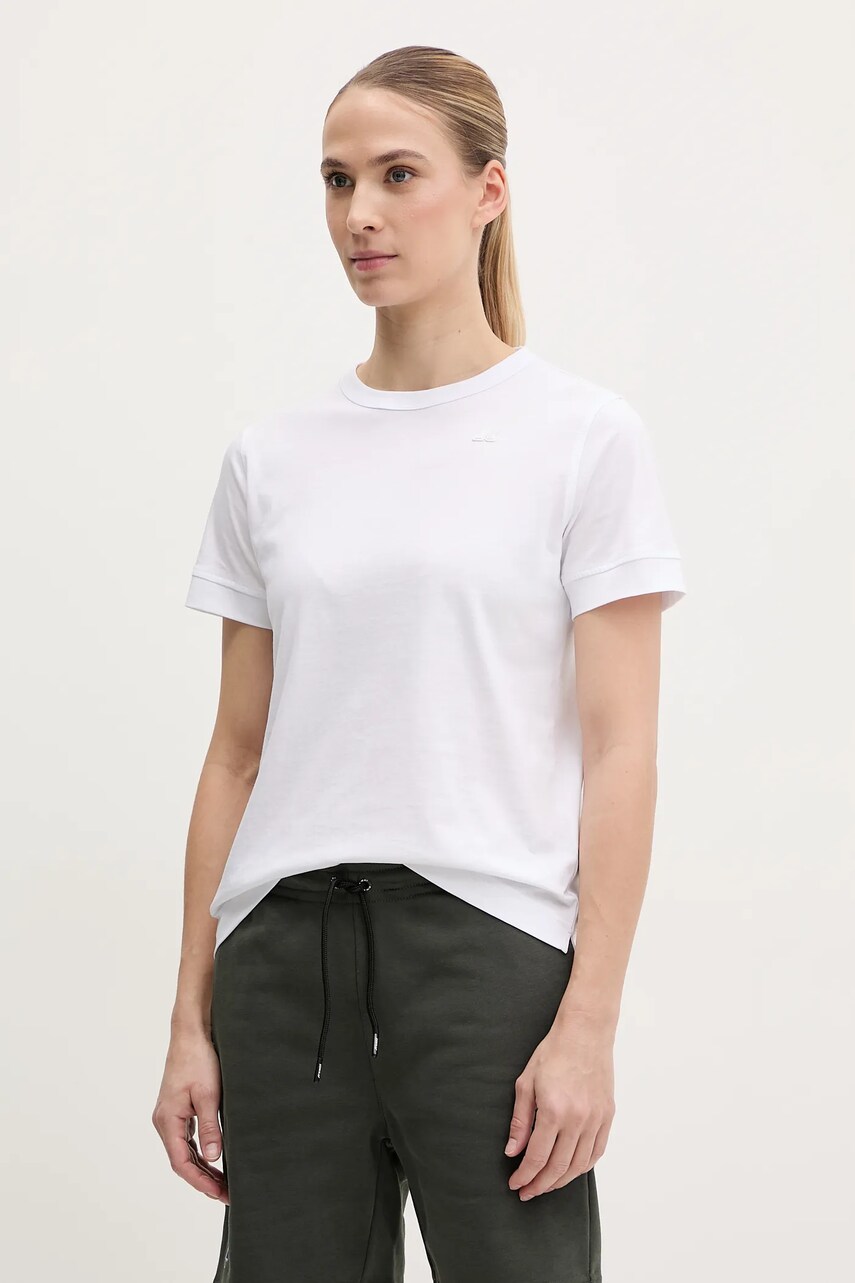 K-Way tricou din bumbac femei, culoarea alb, K2122UW