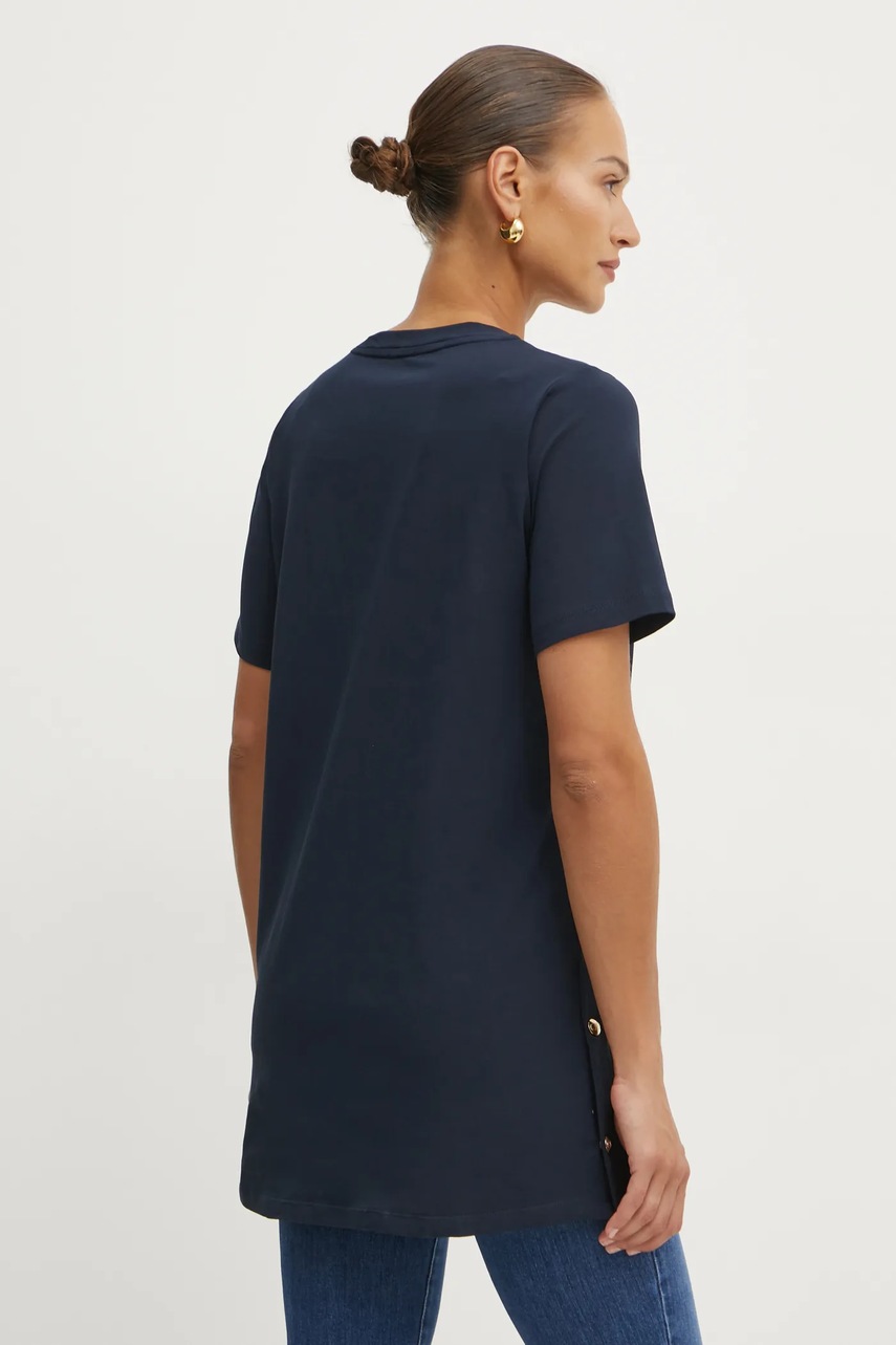 Μπλουζάκι Liu Jo χρώμα: ναυτικό μπλε, TA5255 JS088 φωτογραφία