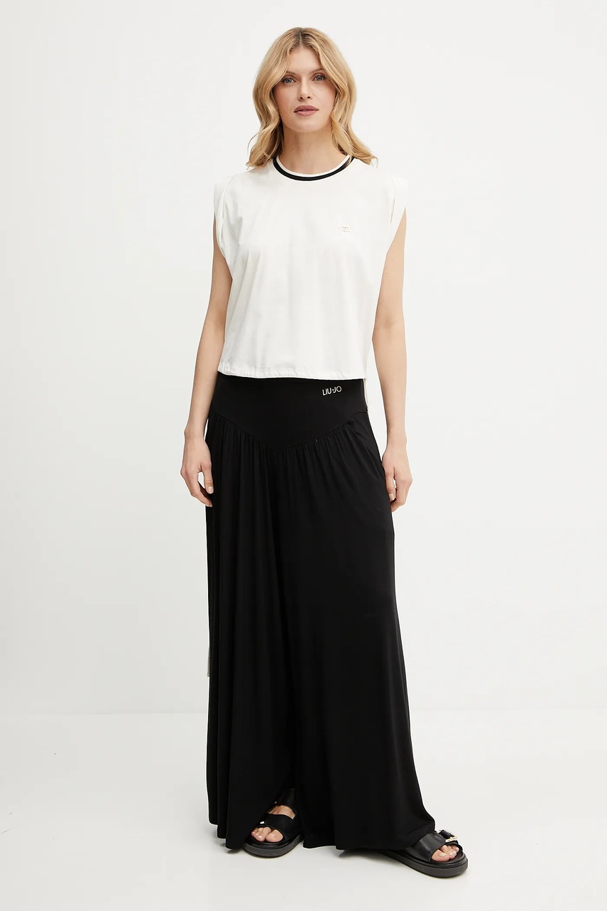 Хлопковая футболка Liu Jo цвет бежевый TA5273 J6308