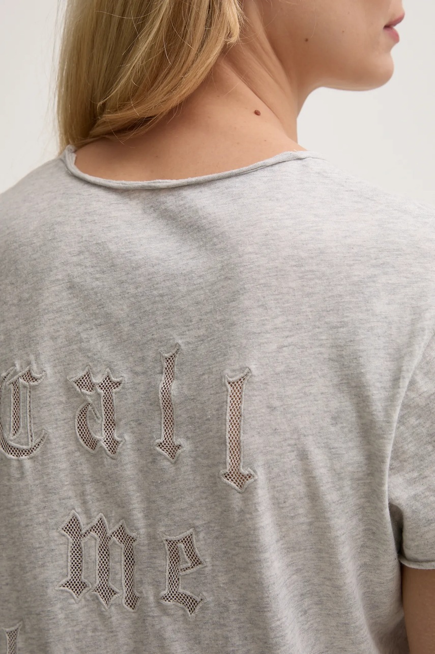 Бавовняна футболка ZADIG&VOLTAIRE жіноча колір сірий JWTS02680 