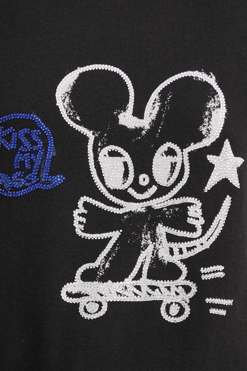 Βαμβακερό μπλουζάκι ZADIG&VOLTAIRE γυναικείο, χρώμα: μαύρο, JWTS02734 φωτογραφία