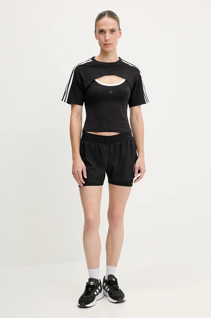Футболка adidas Originals Cut-Out Tee цвет чёрный JD0042