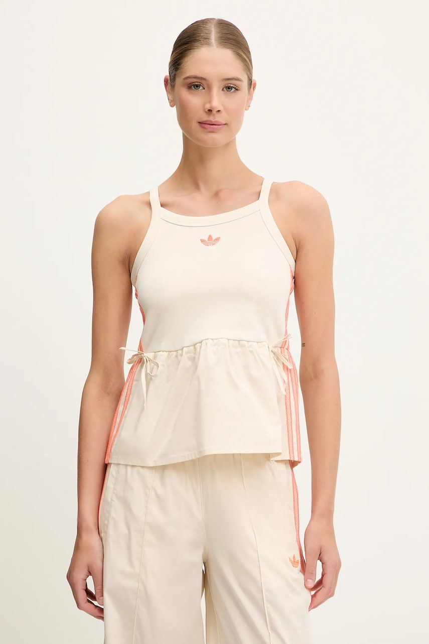 adidas Originals top Top culoarea bej, KC0765