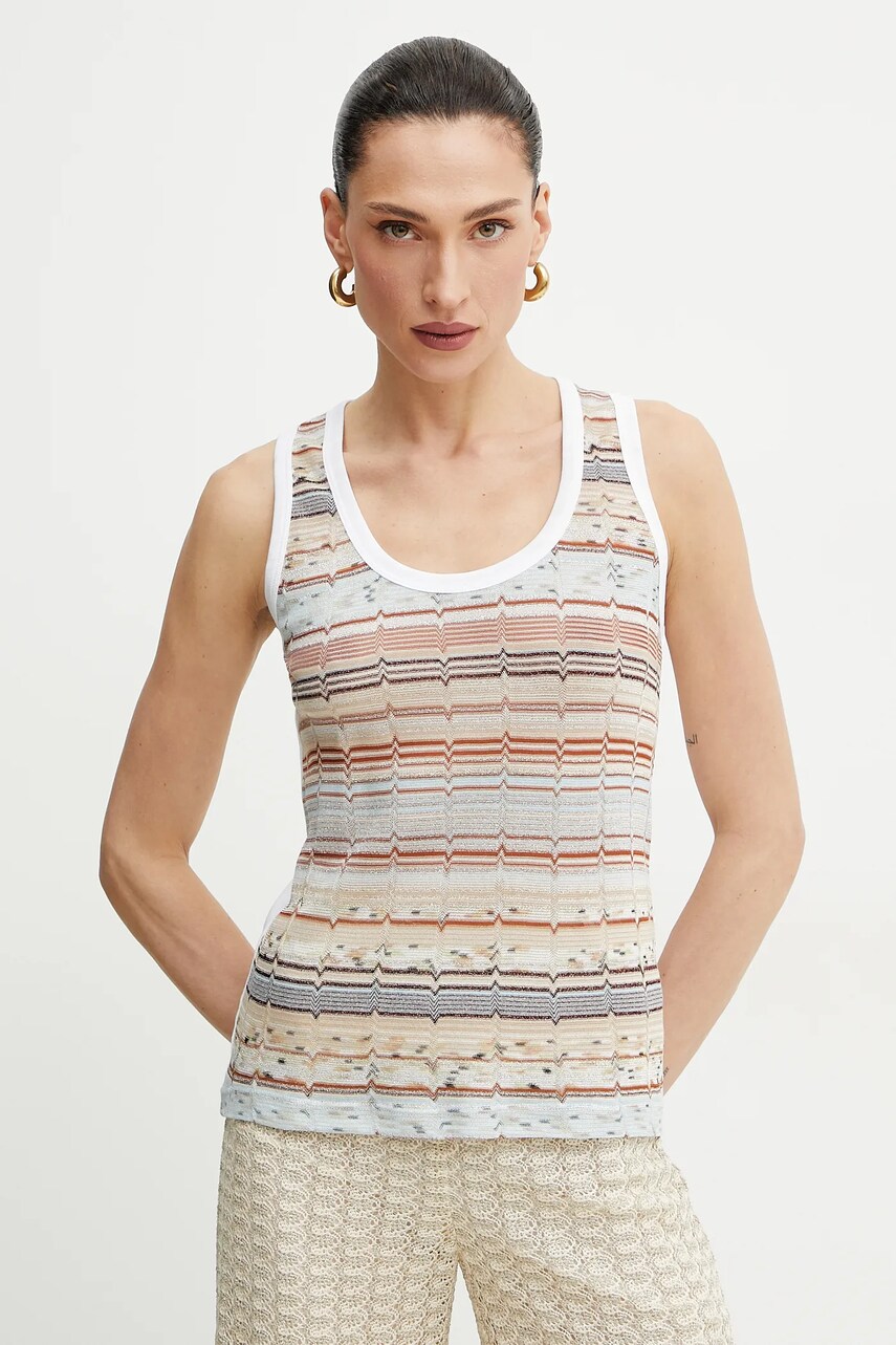 Levně Top Missoni bílá barva, DS25SK0G.BJ00N5