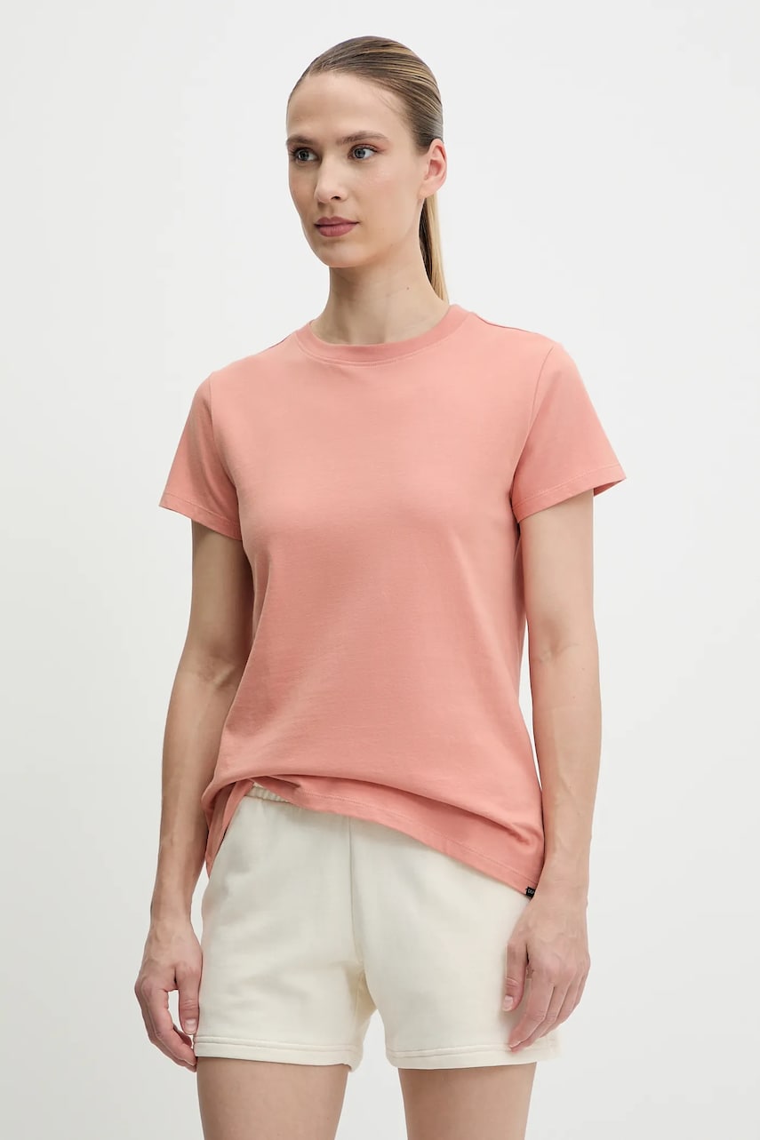 Didriksons tricou din bumbac INGARÖ femei, culoarea portocaliu, 505082 Didriksons tricou din bumbac INGARÖ femei, culoarea portocaliu, 505082