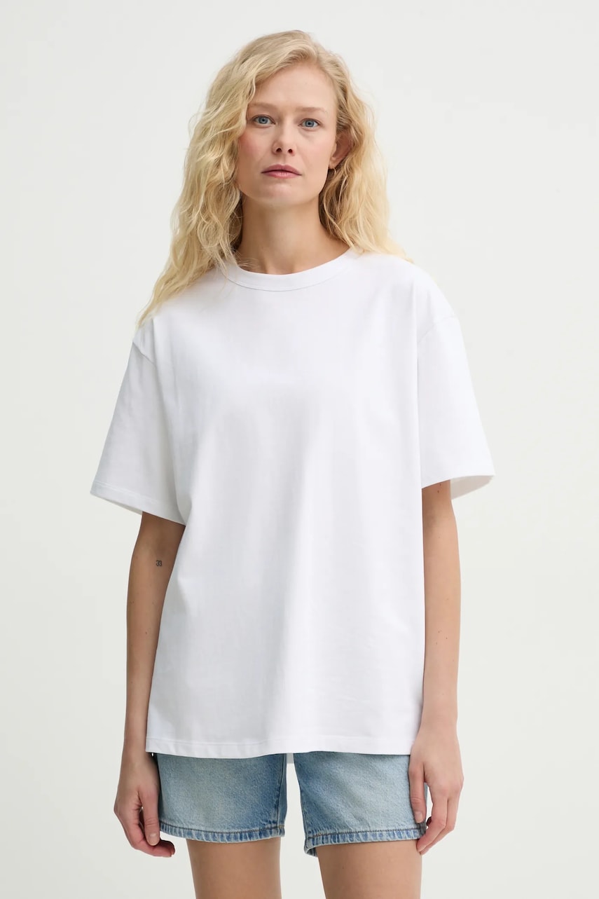 Levi's tricou din bumbac TABOR TEE femei, culoarea alb, 001HI Levi's tricou din bumbac TABOR TEE femei, culoarea alb, 001HI