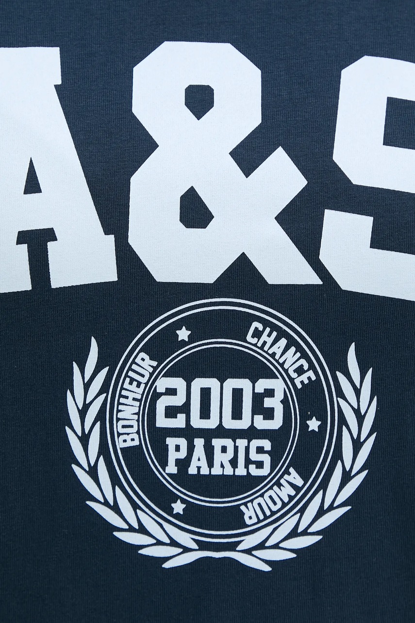 Βαμβακερό μπλουζάκι BA&SH IONI χρώμα: ναυτικό μπλε, 1E25IONI φωτογραφία