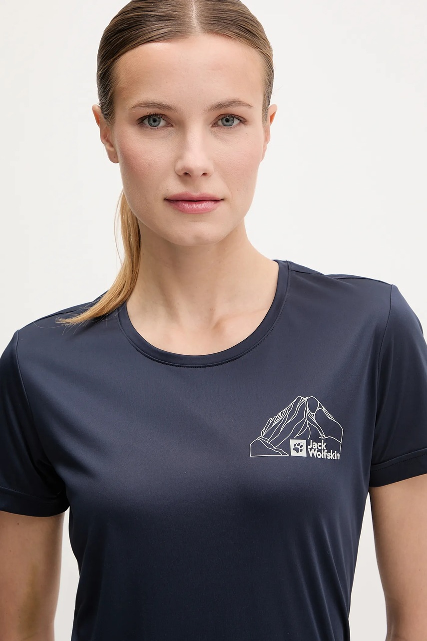 Αθλητικό μπλουζάκι Jack Wolfskin A62120 COMPRESSION CUBE 8 χρώμα: ναυτικό μπλε, A63270 φωτογραφία