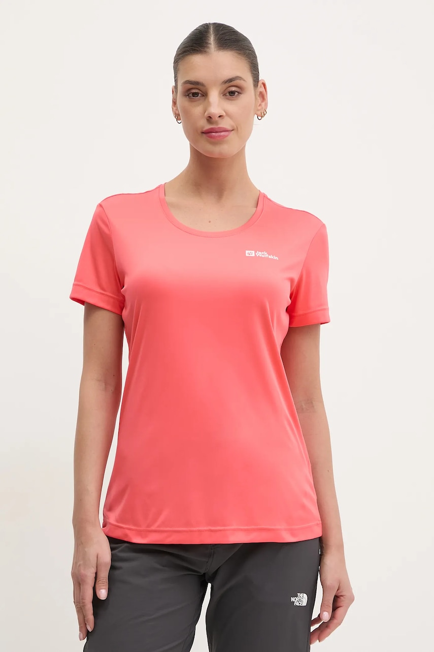 Jack Wolfskin tricou sport Tech culoarea portocaliu, A63294