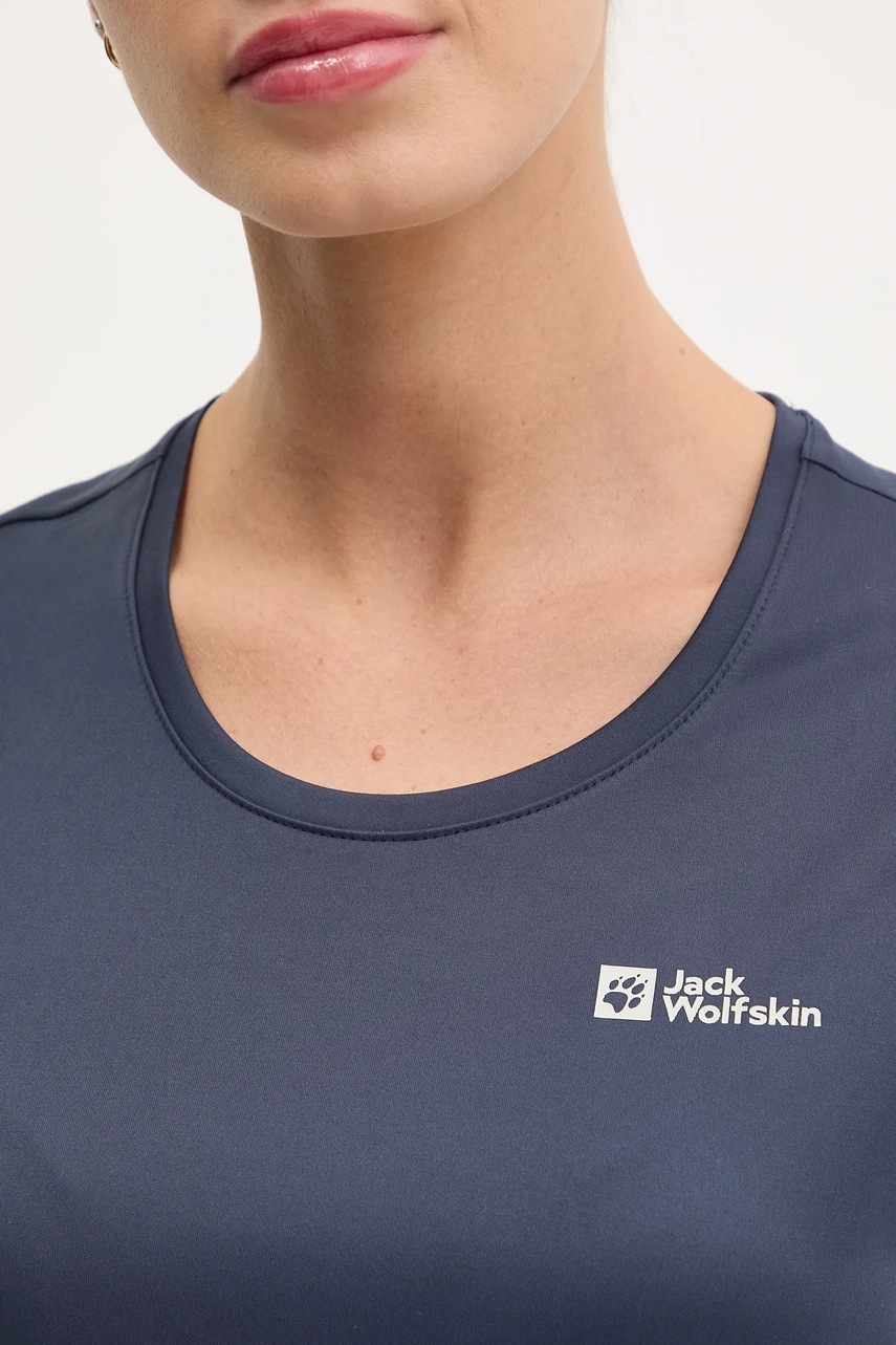 Αθλητικό μπλουζάκι Jack Wolfskin Tech χρώμα: ναυτικό μπλε, A63294 φωτογραφία